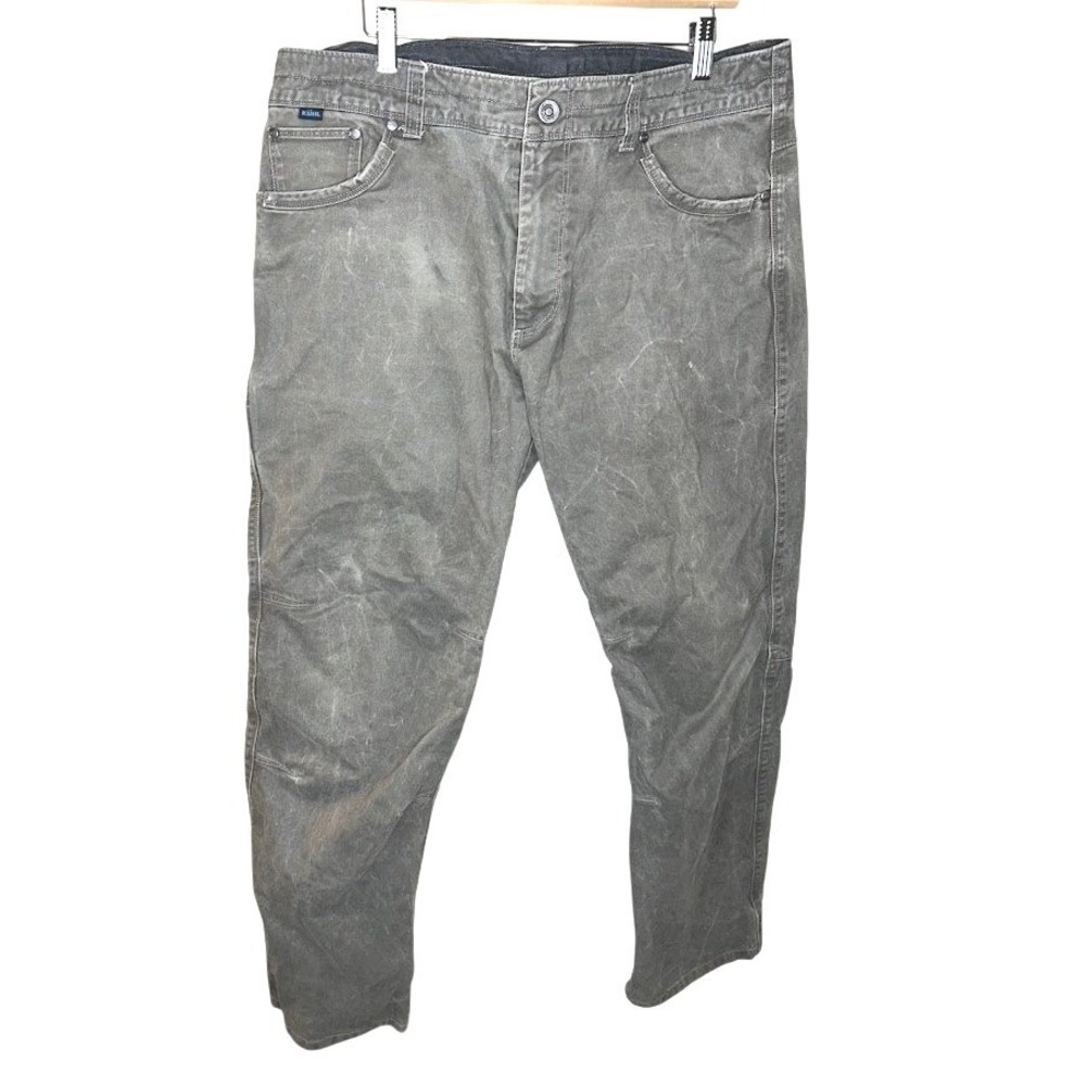 KUHL Jeans 36x32 Rydr Hiking Outdoor Mens Gray Vintage Patina Dye‎ Utility